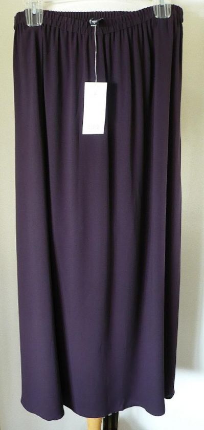 NWT EILEEN FISHER SILK GEORGETTE SHIRT+ LONG SKIRT L  