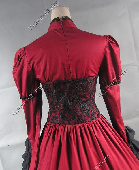   Corset Lolita Dress Ball Gown Prom Steampunk Punk 068 M  