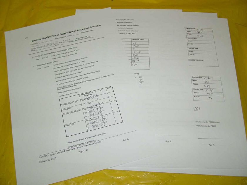 Spectra Physics 2560 56 Laser Power Supply rebuilt  