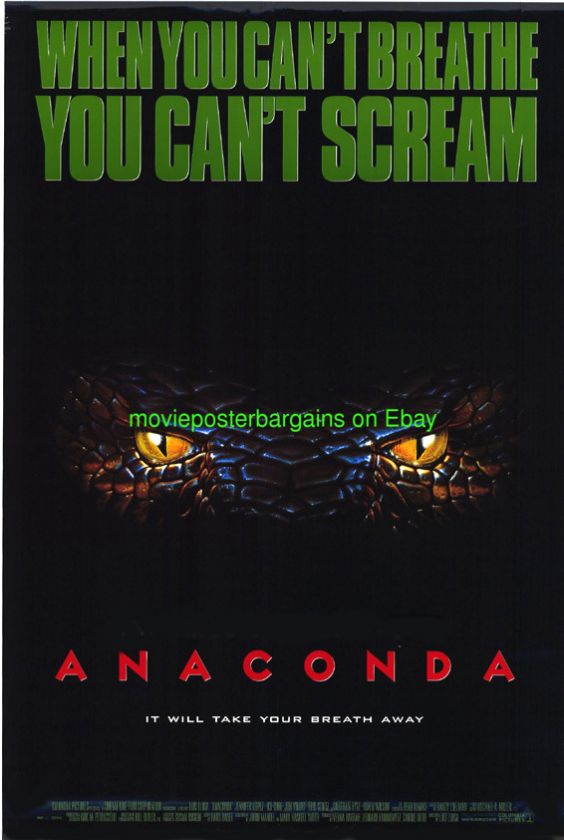 ANACONDA + SNAKES ON A PLANE + ANACONDAS MOVIE POSTER  