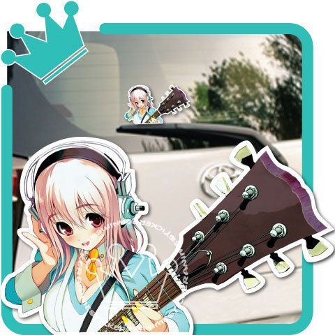 Nitro + Super Sonico Anime Car Decal Sticker 014  