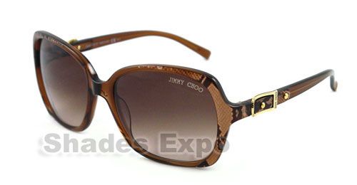 NEW JIMMY CHOO SUNGLASSES JC LELA/S BROWN Y09JD JCLELA  