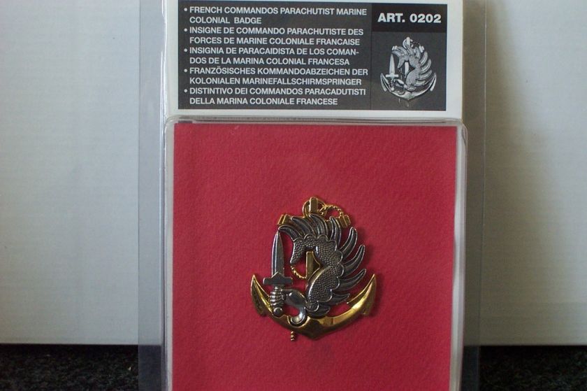 REPRODUCTION FRENCH COMMANDOS PARACHUTIST BADGE  