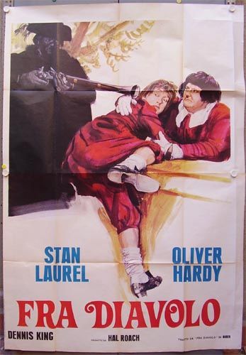 ew91 DEVILS BROTHER fra diavolo LAUREL HARDY 4sh ITALY  