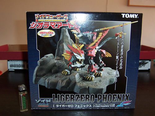 Zoids Fuzors Diorama Art  Liger Zero Phoenix Tomy Rare  