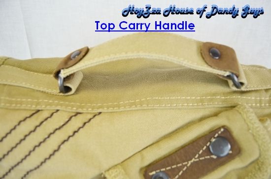 Vintage Cotton Canvas Casual Stylish Messenger Bag Beig  