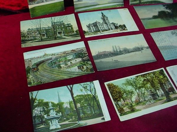 16 Lot Antique 1910 NEW YORK POSTCARDS Syracuse BUFFALO  