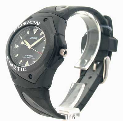 MENS LORUS RUBBER DATE NEW KINETIC WATCH RAR87AX 9  