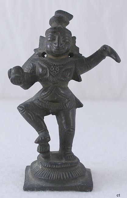 ANTIQUE ASIAN BRONZE DEITY FIGURINE 18TH/19TH CENTURY  