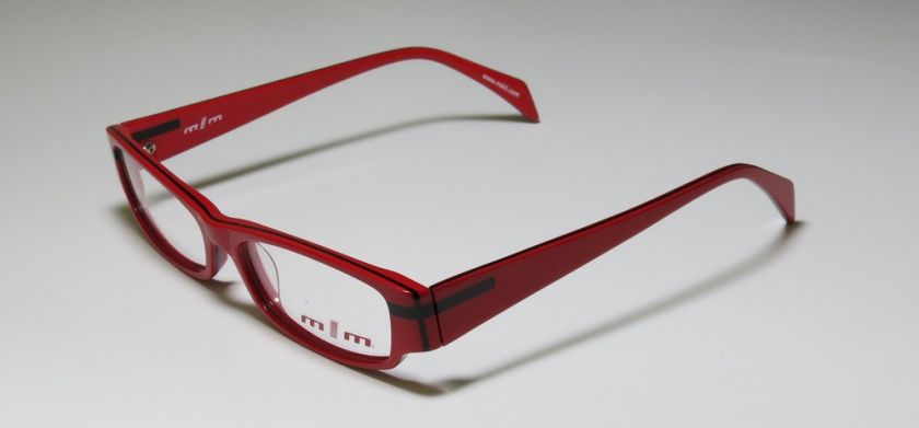 NEW ALAIN MIKLI 703 53 16 140 RED/BLACK EYEGLASSES/FRAMES FREE 