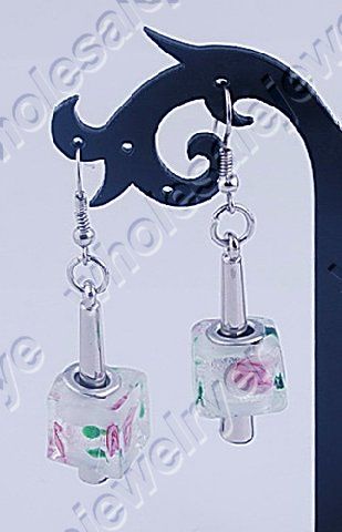 wholesale 31pair pretty mixstyle murano glass Earring  