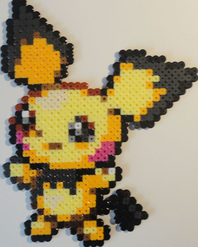 PICHU POKEMON BEAD SPRITE NINTENDO GAME PERLER ART  