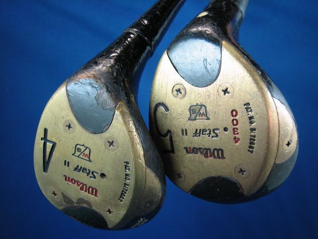 SET WOODS WILSON STAFF II VINTAGE GOLF CLUBS  