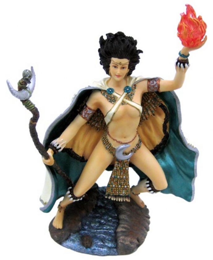 Wizardess Of The South Elemental Fantasy Figure Statue  