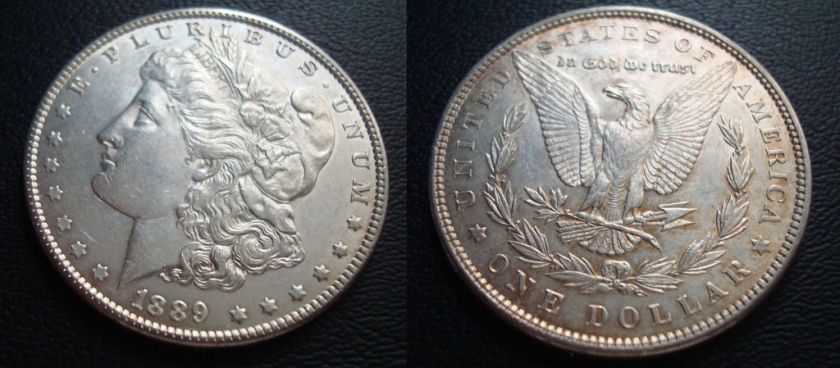 1889 One Dollar Morgan Silver Beautiful Coin  