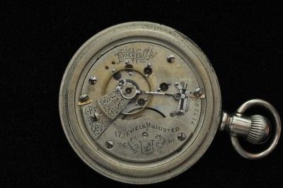 VINTAGE 18S HAMPDEN SIDEWINDER ANCHOR IN SHIELD POCKETWATCH KEEPING 