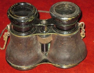   Marchand Pairs Binoculars All Origianl with Leather Case 1900s  