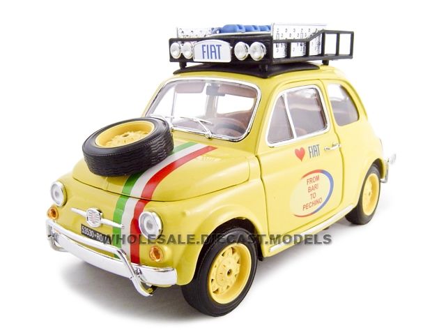 FIAT 500 BARI TO PECHINO RALLY 116 DIECAST MODEL CAR  