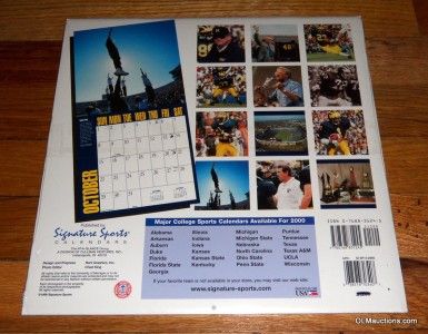 Lot Of 5 University Of Michigan Calendars 1991 1999 2000 2001 2002 