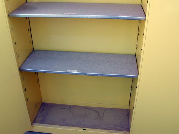Fire Proof Chemical Storage Cabinet 65x43x18 Manual Closing Door 2 