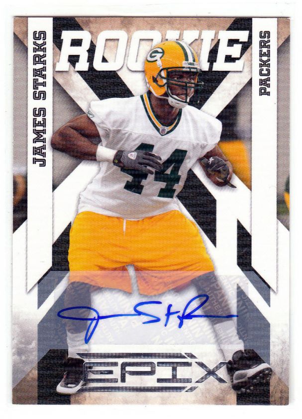 2010 Panini Epix Rookie Autograph Auto James Starks /499  