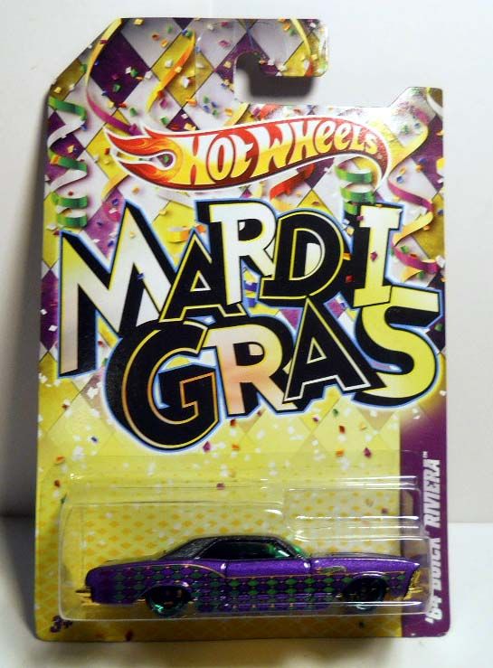 HOT WHEELS 2012 MARDI GRAS CARS 64 BUICK RIVIERA PURPLE W/OH5SPS 