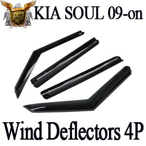   Rain Guards 4pcs (oem) for 2009 2010 2011 2012 KIA Soul 5door  