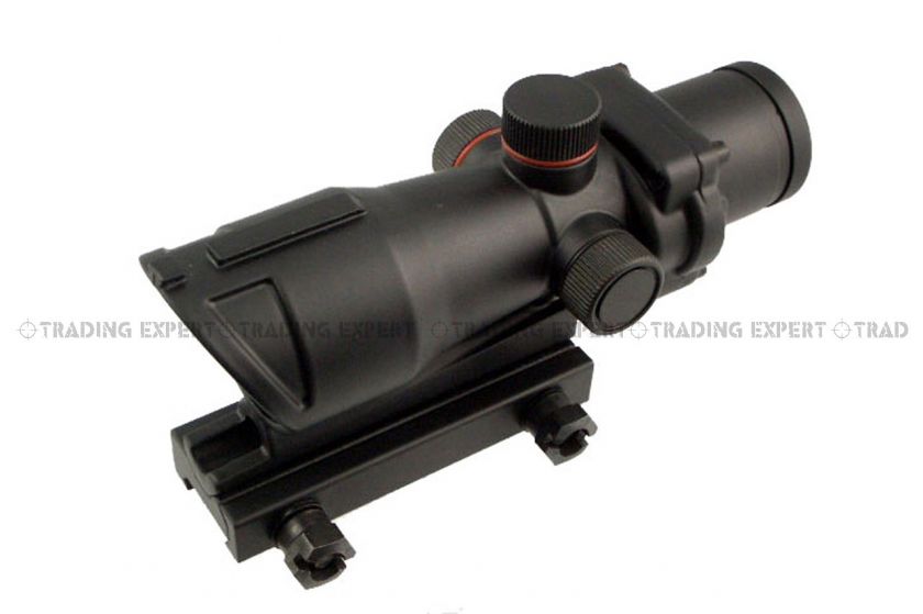 clicks per inch at 100 yds colour black 4x32 acog mil dot scope 20mm 