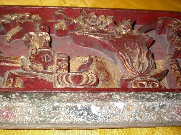 Wonderful Amazing Rare Old Antique Unique Chinese Embossment Wooden 