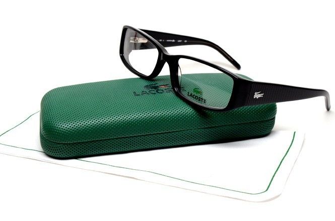 LACOSTE L 2607 001 S.52 RX GLASSES BLACK PLASTIC EYEGLASSES AUTHENTIC 