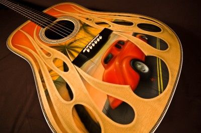 Martin HD 28 Orange County Chopper Nub Hand Painted Collectors 