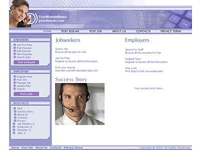 Employment Job Search Resume Posting Website For Sale  