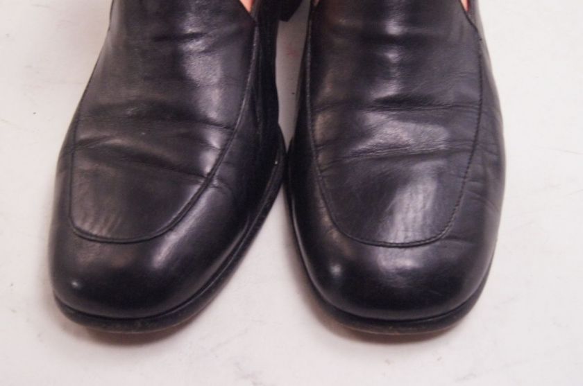 Cole Haan Loafers Black Leather Heels 8.5 B Womens Casual Shoes  