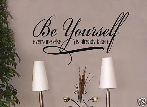 Be yourself everyone Vinyl Wall Lettering Words Sticky  