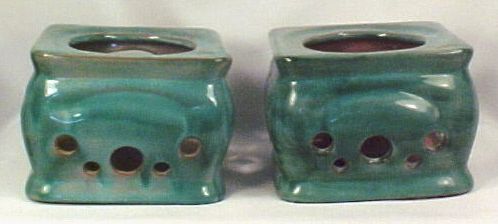 Vintage Stangl SEAFOAM GREEN CANDLE WARMER 3412  