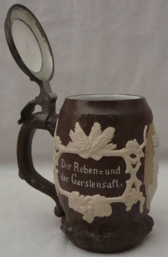 Mettlach Beer Pitcher and Stein Set  