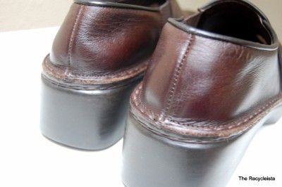 Naot Shoes Womens Size 40 US 9 Dark Brown Slip On Loafers Leather Work 