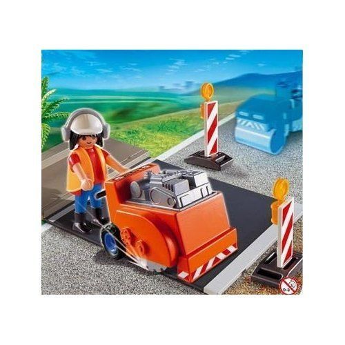 PLAYMOBIL MICRO #4044   ASPHALT CUTTER   RARE  