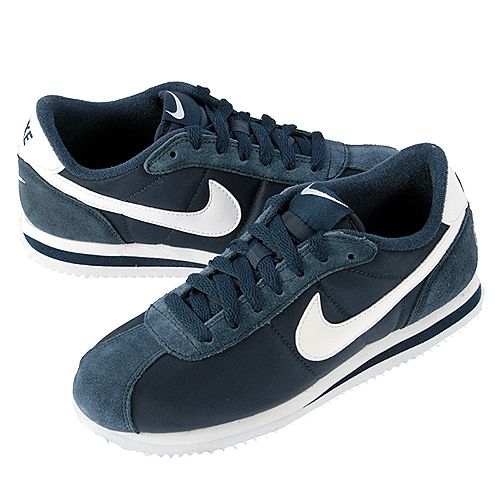 NIKE CORTEZ 07 NYLON (GS) BIG KIDS Size 4 Midnight Navy Shoes  