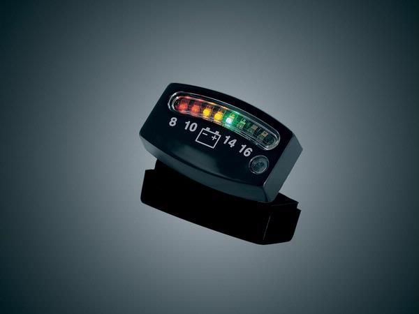 KURYAKYN LED BATTERY GAUGE 4 ANY 12V VEHICLE BLACK 4218  