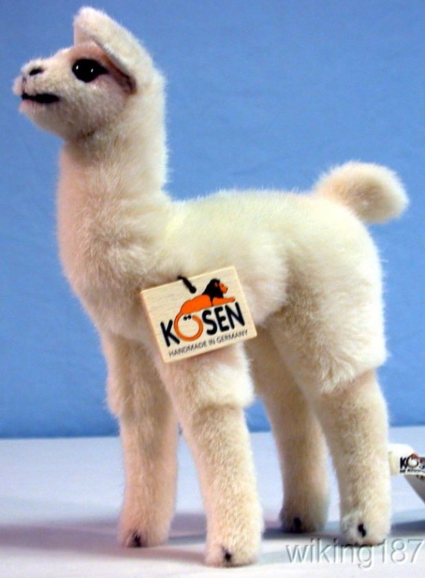 KOSEN MADE in GERMANY NEW BABY CRIA LLAMA PLUSH TOY  