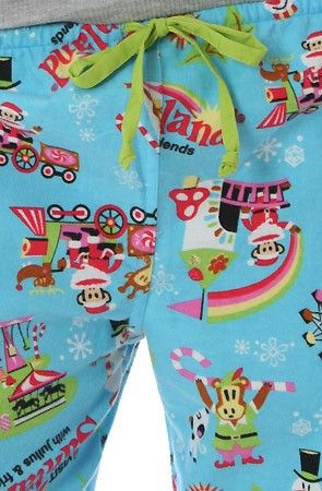 paul frank santa s village flannel pj pyjama pants winter 2006 