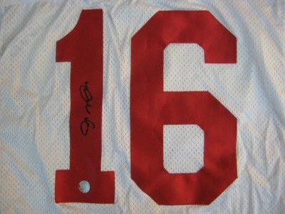 90s Authentic 49ers Joe Montana WILSON jersey 42 SIGNED PRO Line 