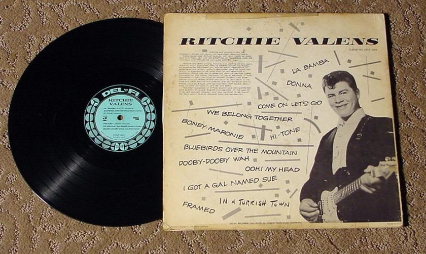 RITCHIE VALENS 1959 1ST PRESS BLUE DEL FI DFLP 1201  