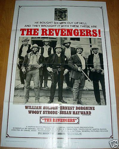 THE REVENGERS 72 WILLIAM HOLDEN, WOODY STRODE 1 SHT  