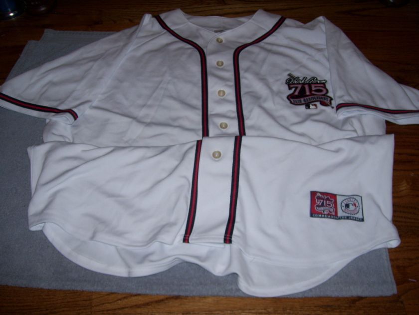 Hank Aaron 715 25th Anniversary Commemorative Jersey  