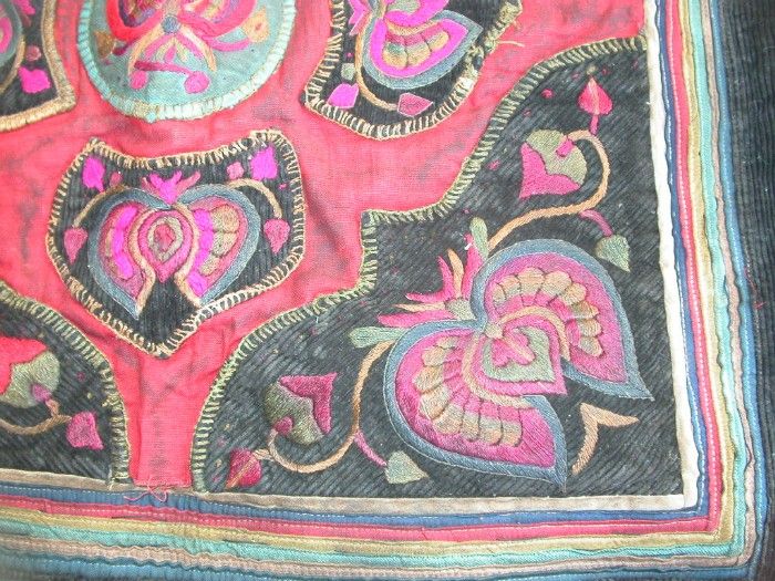 Chinese Minoritys old Hand Embroidery Baby Carrier  