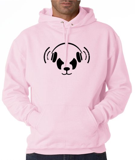 The White Panda DJ Remix Techno 50/50 Pullover Hoodie  