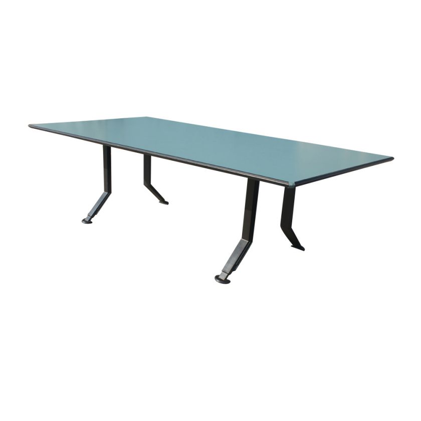 8ft Vintage Green Laminate Table  