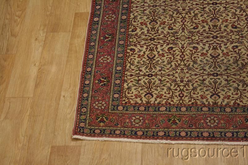 70 YEARS OLD FLORAL ANTIQUE 7X10 KERMAN PERSIAN ORIENTAL AREA RUG WOOL 